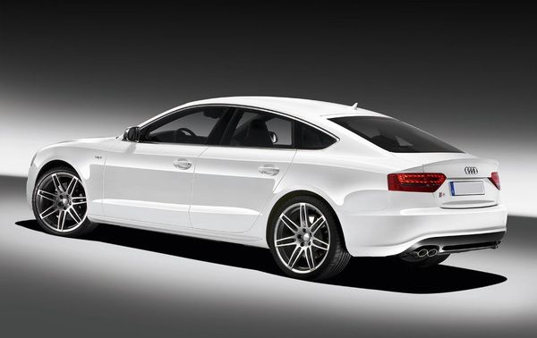 Rear Cross Side View of Audi S5 Sportback