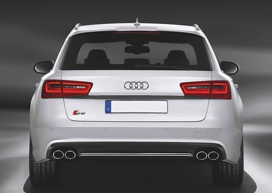 Full Rear View of Audi S6 Avant