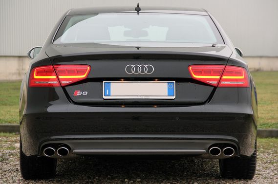 Full Rear View of Audi S8 Full Rear View of Audi S8