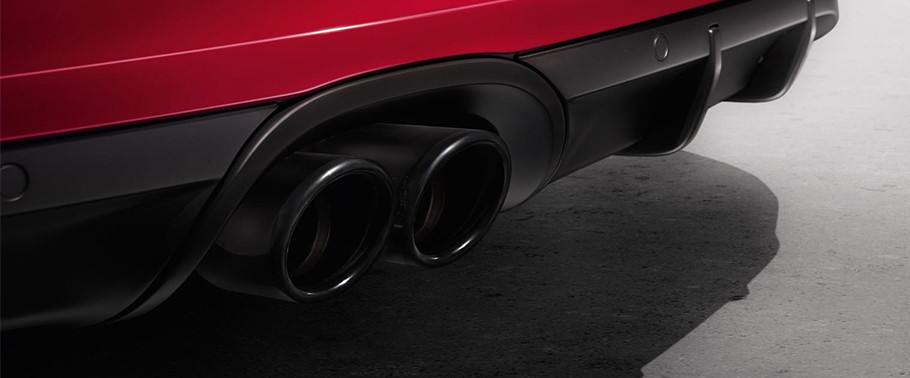 Exhaust Pipe of Porsche Boxster GTS