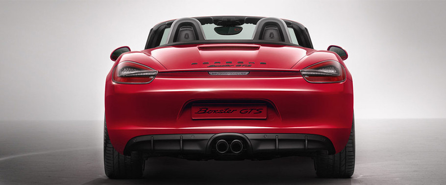 Full Rear View of Porsche Boxster GTS
