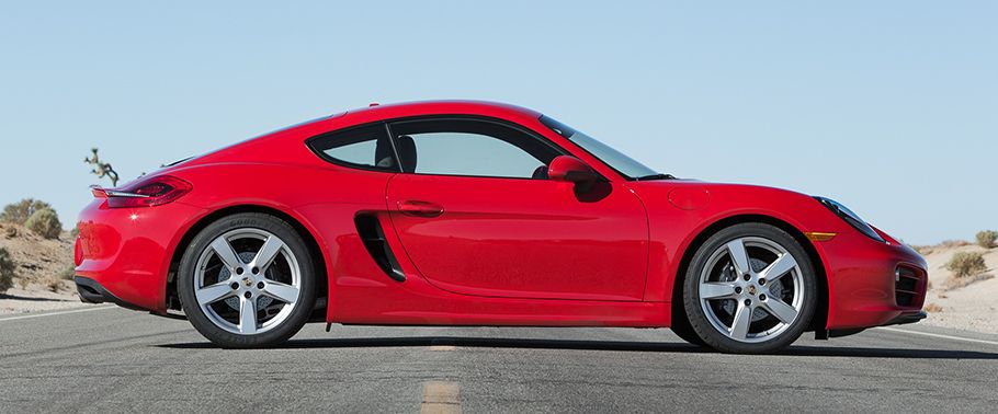Porsche Cayman Drivers Sideview