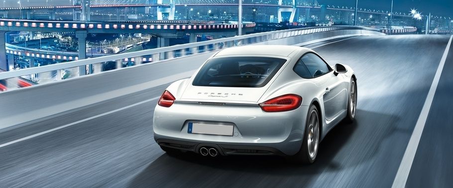 Cayman S Rear angle view