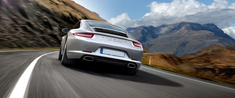 911 Carrera Rear Low Angle View