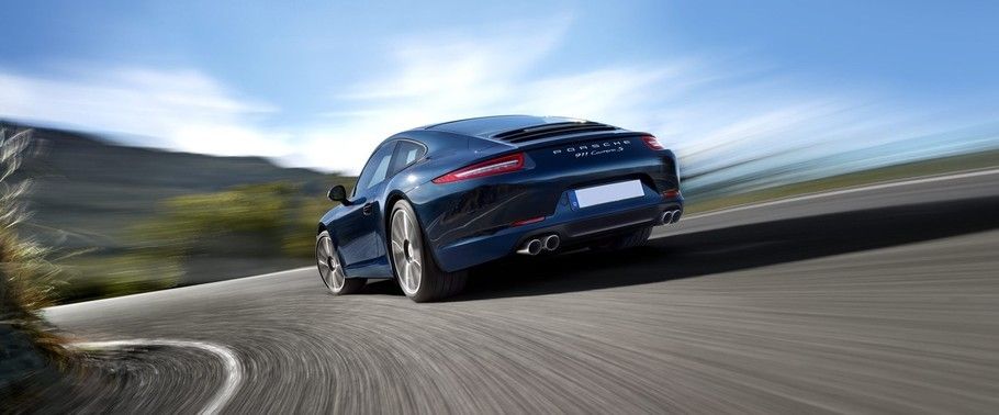 911 Carrera S Rear Low Angle View
