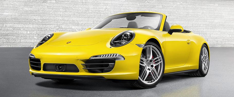 Porsche 911 Carrera 4S Cabriolet Front Angle High View Porsche 911 Carrera 4S Cabriolet Front Angle High View