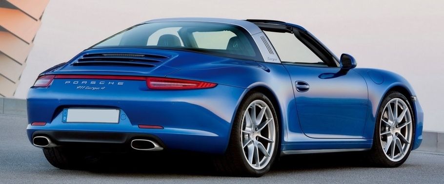 911 Targa 4 Rear angle view 911 Targa 4 Rear angle view