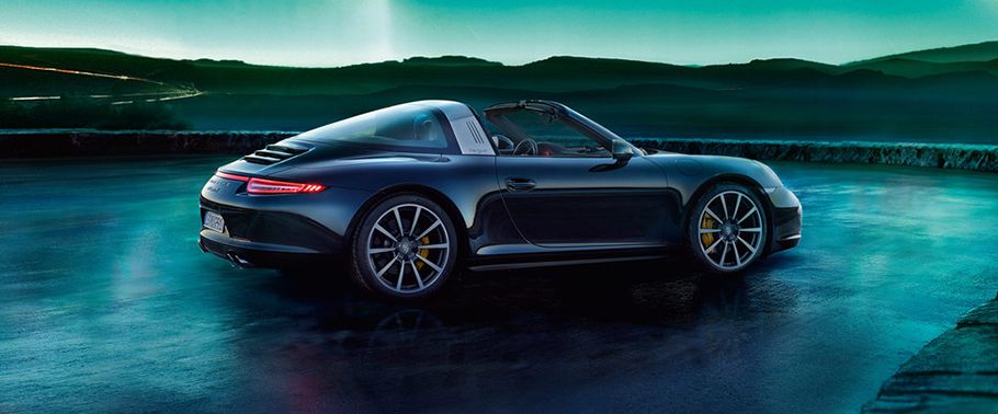 911 Targa 4S Rear Medium Side View 911 Targa 4S Rear Medium Side View