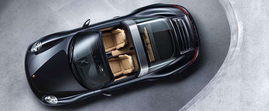 Top View of 911 Targa 4S Top View of 911 Targa 4S