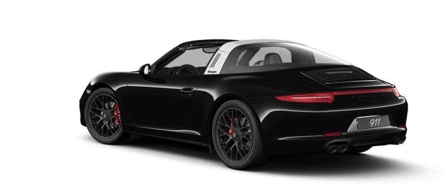 Rear Cross View of Porsche 911 Targa 4 GTS