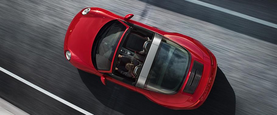 Top View of 911 Targa 4 GTS