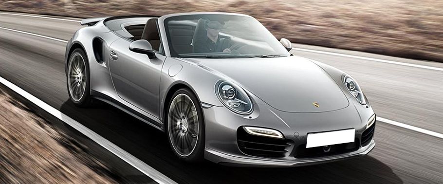 Porsche 911 Turbo Cabriolet Front Medium View