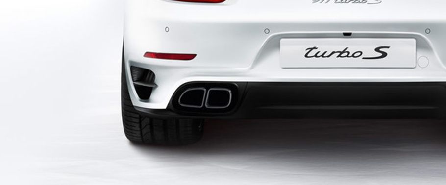 Exhaust Pipe of Porsche 911 Turbo S Cabriolet Exhaust Pipe of Porsche 911 Turbo S Cabriolet