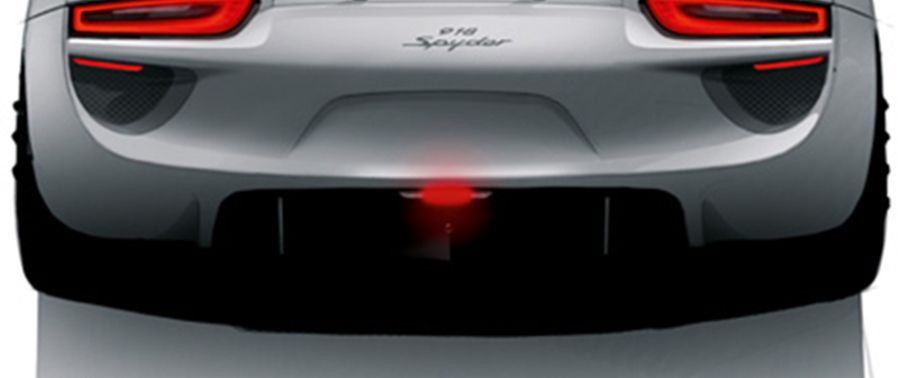 Rear Fog Lamp of Porsche 918 Spyder Rear Fog Lamp of Porsche 918 Spyder