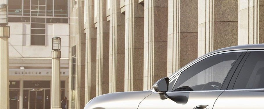 Porsche Panamera S Drivers Side Mirror Rear Angle