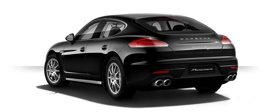 Rear Cross Side View of Porsche Panamera S