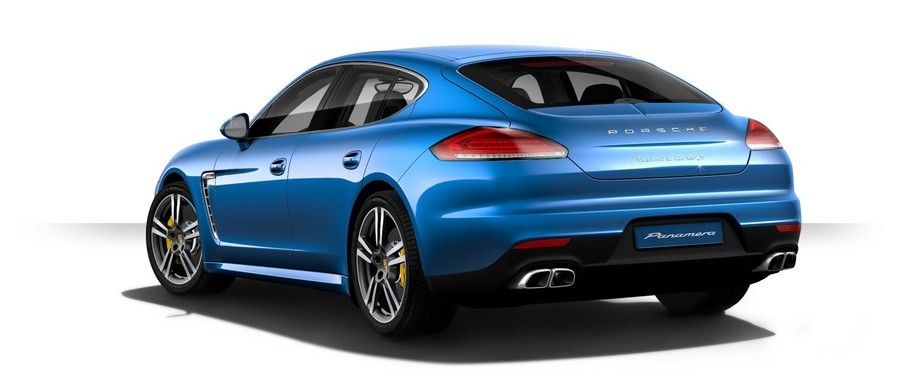 Rear Medium View of Porsche Panamera Turbo S Rear Medium View of Porsche Panamera Turbo S