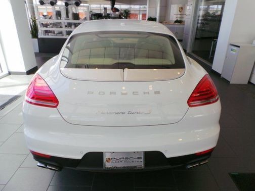 Full Rear View of Porsche Panamera Turbo S Executive