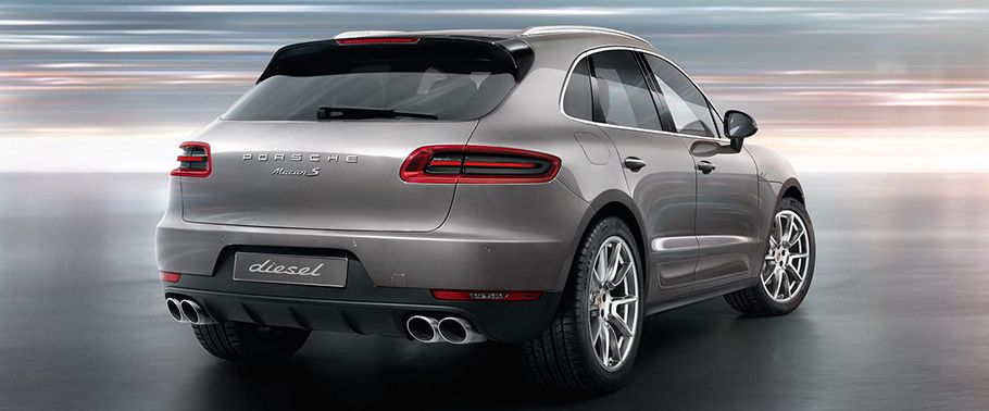 Macan S Diesel Rear angle view