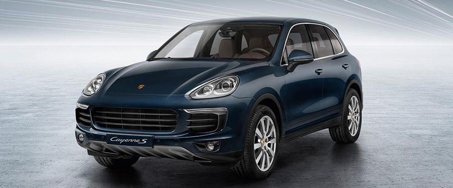 Porsche Cayenne S Front Angle High View Porsche Cayenne S Front Angle High View
