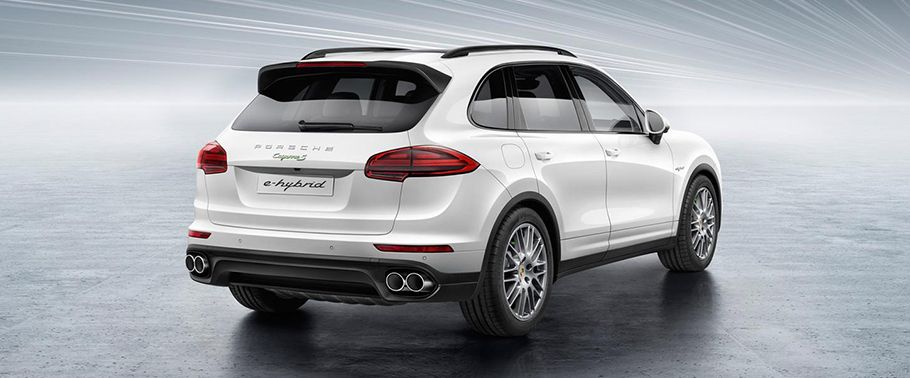 Cayenne S E-Hybrid Rear angle view Cayenne S E-Hybrid Rear angle view
