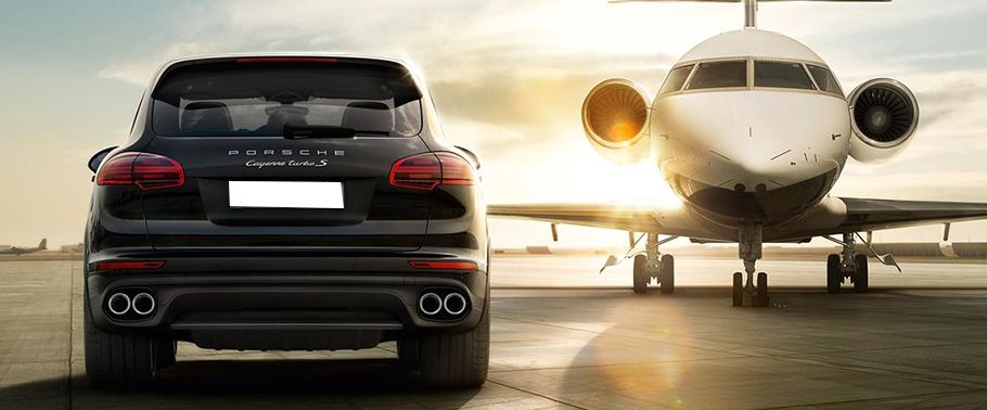 Full Rear View of Porsche Cayenne Turbo S
