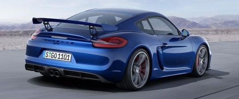 Cayman GT4 Rear angle view
