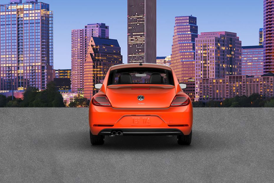 Full Rear View of Volkswagen Beetle