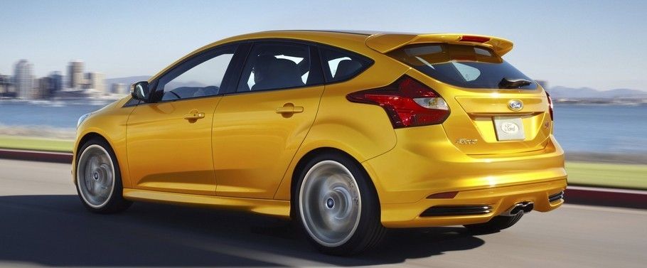 Rear Cross Side View of Ford Focus ST Rear Cross Side View of Ford Focus ST