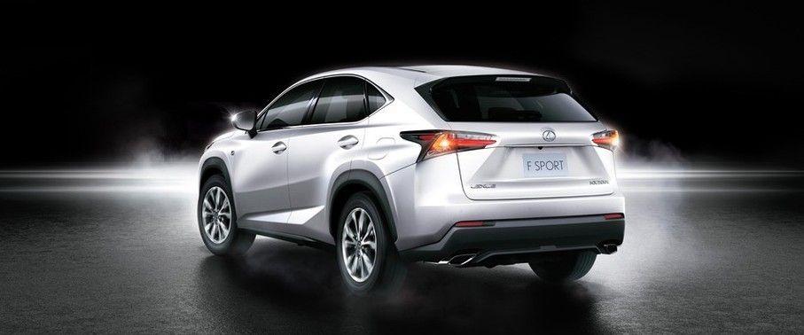 Rear Cross Side View of Lexus NX F Sport