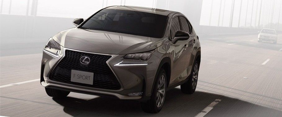 NX F Sport Tilted Front View