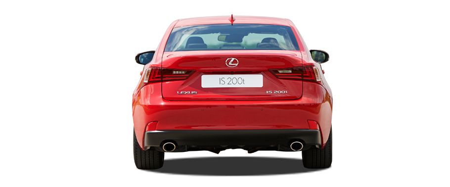 Full Rear View of Lexus IS 200t