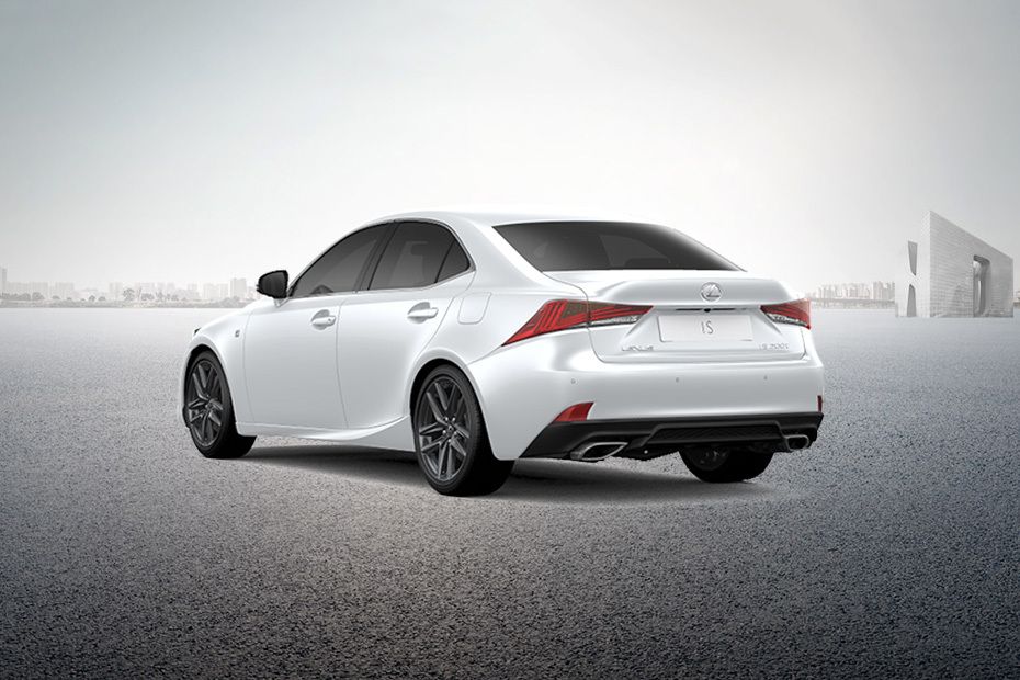 Rear Cross Side View of Lexus IS