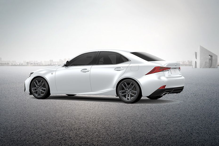 Rear Cross View of Lexus IS