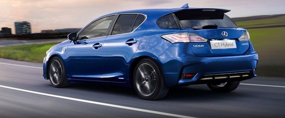 Rear Cross View of Lexus CT