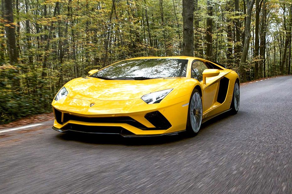 Lamborghini Aventador Front Angle High View Lamborghini Aventador Front Angle High View
