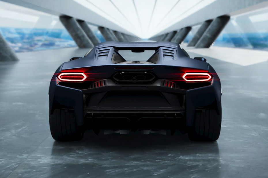 Full Rear View of Lamborghini Temerario