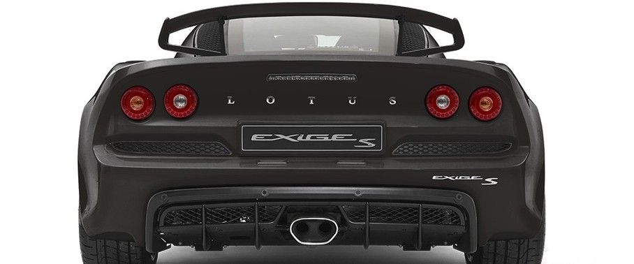 Full Rear View of Lotus Exige S Coupe