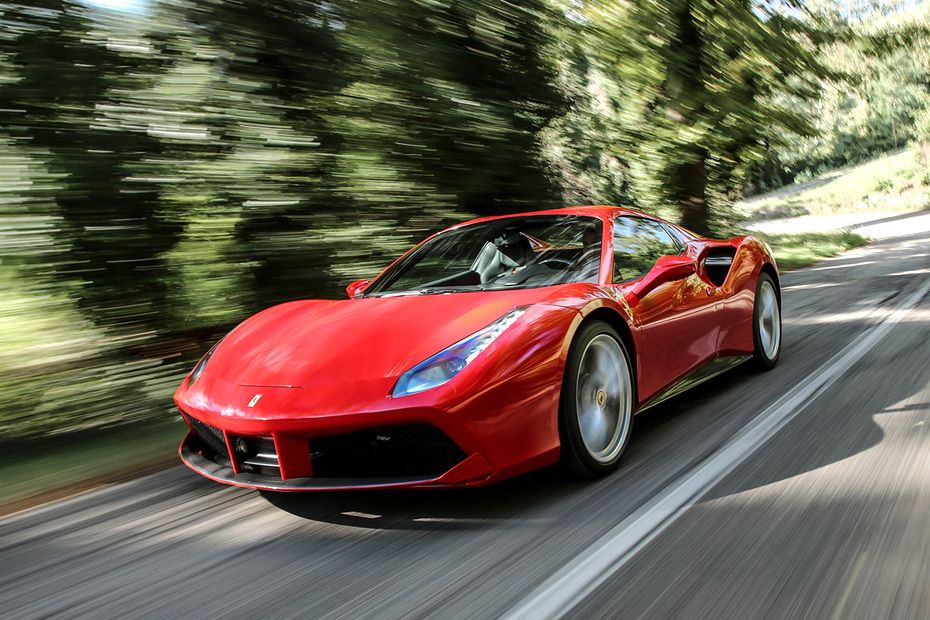 Ferrari 488 Spider Front Angle High View Ferrari 488 Spider Front Angle High View