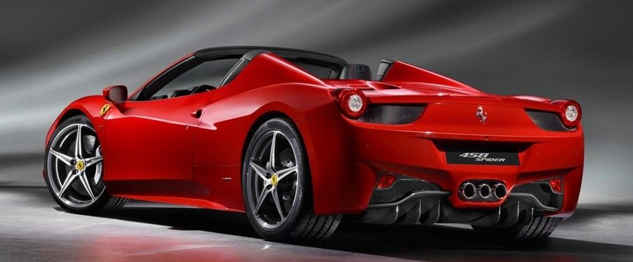 458 Spider Rear Low Angle View 458 Spider Rear Low Angle View