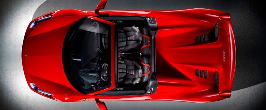 Top View of 458 Spider Top View of 458 Spider