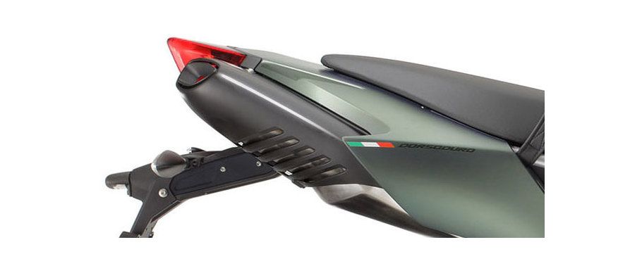 Aprilia Dorsoduro 750 Exhaust View