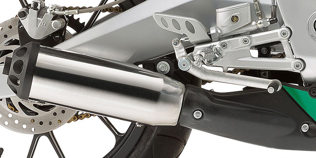 Aprilia RS4 50 Exhaust View