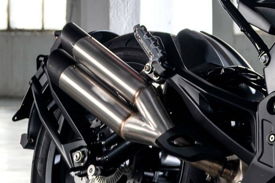 Benelli 502C Exhaust View Benelli 502C Exhaust View