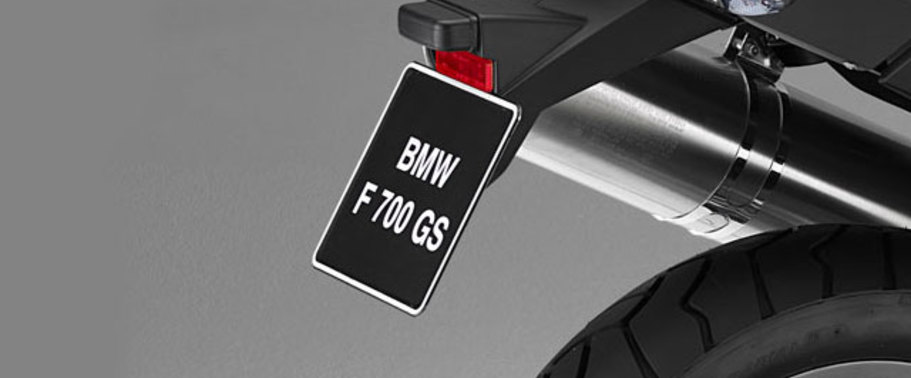 BMW F 700 Number Plate BMW F 700 Number Plate