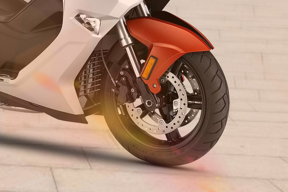 BMW C 650 Sport Front Tyre View BMW C 650 Sport Front Tyre View