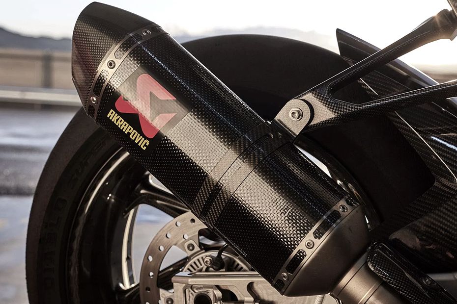 BMW HP4 Race Exhaust View