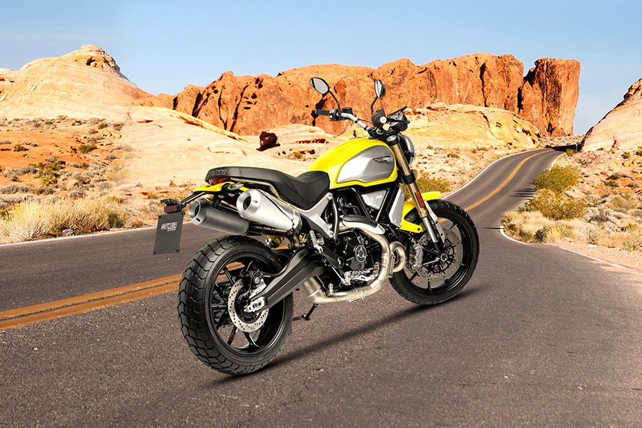Ducati Scrambler 1100 Back Side View Ducati Scrambler 1100 Back Side View