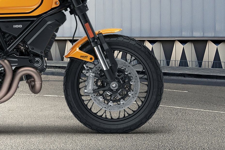 Ducati Scrambler 1100 Front Tyre View Ducati Scrambler 1100 Front Tyre View