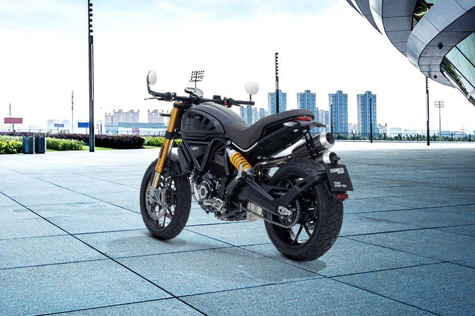 Ducati Scrambler 1100 Slant Back Side View Right Ducati Scrambler 1100 Slant Back Side View Right